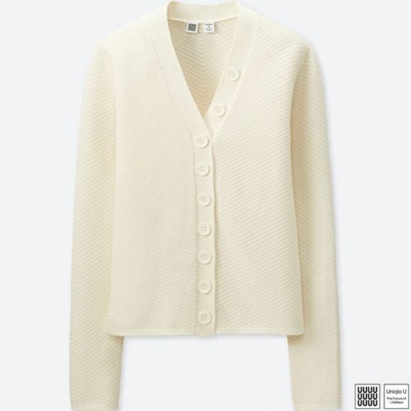 uniqlo ribbed cardigan